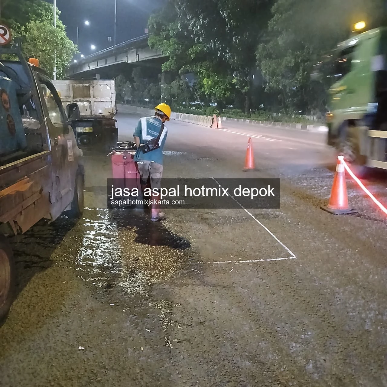 Jasa Aspal Hotmix Depok